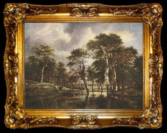 framed  RUISDAEL, Jacob Isaackszon van The Hunt g, ta009-2